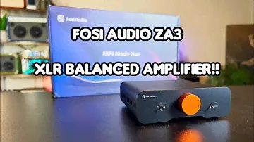 Fosi Audio ZA3 - Short Review "NICE XLR BALANCED AMPLIFIER & EASY USE!"
